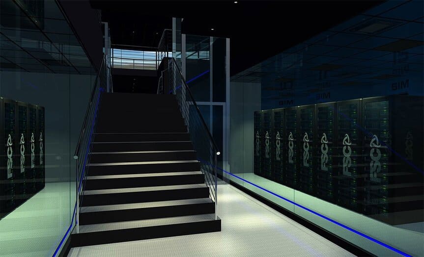 FSC IAMS SIMULATOR entrance and machine room